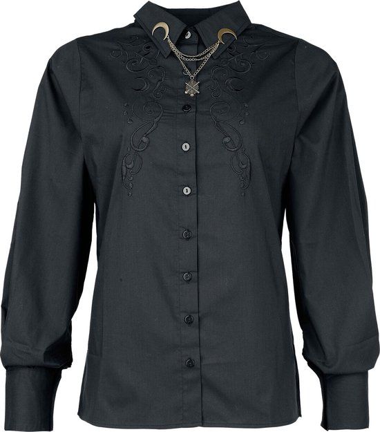Harry Potter Dark Academia Nocturnal Stroll with Magic Dames Blouse - Zwart - S
