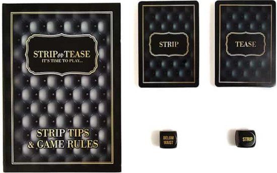 Adult Games Strip or Tease - Sexy Card Game with Dice Multicolor