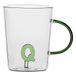 LA PORCELLANA BIANCA - Mok letter Q van borosilicaatglas, inhoud 400 ml, collectie Allalettera