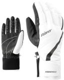Ziener Kitty AS Skihandschoenen voor dames, wintersport, waterdicht, ademend, wit, maat 8