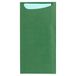 Bestek Just In Time Bestek Sachets + servet 80 + 10Pe Gsm + (17Gsm) 11,2x22,5 cm groen Kraft geribbeld - 100 eenheden