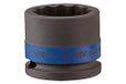 KING TONY 453024M 12 Point Impact Socket, 24 mm, 1/2-inch