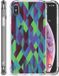 B2Ctelecom Apple iPhone Xs Max Shockproof Case Abstract Green Blue