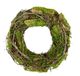 Krans met mos, wilgenkrans, romantische decoratie, bloemenkrans, rotankrans, decoratieve krans, kaarskrans, kunstbloemendecoratie, landhuisdecoratie, voorjaar, lente, adventskrans, kerstdecoratie