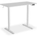 tectake® Bureau réglable en hauteur électriquement – Bureau assis-debout avec 2 positions de mémoire – Bureau réglable électriquement avec plateau de table – Bureau à domicile et bureau – blanc