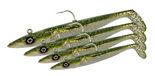 Savage Gear Sandeel V2 - Superrealistische zandspieringimitatie met levendige schoppende actie, dartelende jigkop, ideaal voor roofvissen in zout water, snoek, baars & snoekbaars Khaki 14 cm