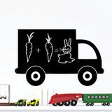 Ambiance Sticker Schoolbordsticker - uitwisbare zelfklevende muurstickers - VRACHTWAGEN - 70x110cm