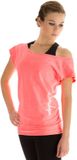 Winshape Dames Dance-shirt WTR12 Neonkoraal Katoen/Elastaan Maat L