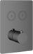 Hotbath Cobber PB009Q mitigeur thermostatique encastré rectangulaire avec 2 boutons-poussoirs (partie finition)