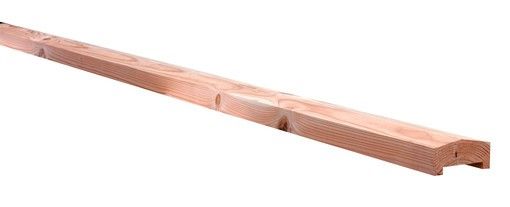 Gardenlux Douglas afdekkap met sponning 4,2x8,5x180 cm Betonschutting Constructie