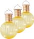 Lumineo Lampion solar verlichting - 10x - geel - 11 cm - LED