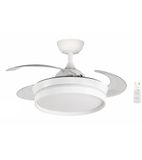 Bastilipo FALESIA COMPACT Plafondventilator, uittrekbaar, 40 cm, gelijkstroommotor, 30 W, afstandsbediening, ledlicht, 3 tonen, 28 W