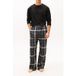 Tommy Hilfiger Pantalon de pyjama en flanelle Ceinture Tartan noir Taille : M