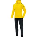 Jako - Hooded Tracksuit Classico Woman - Dames - Geel - Polyester - Maat 42
