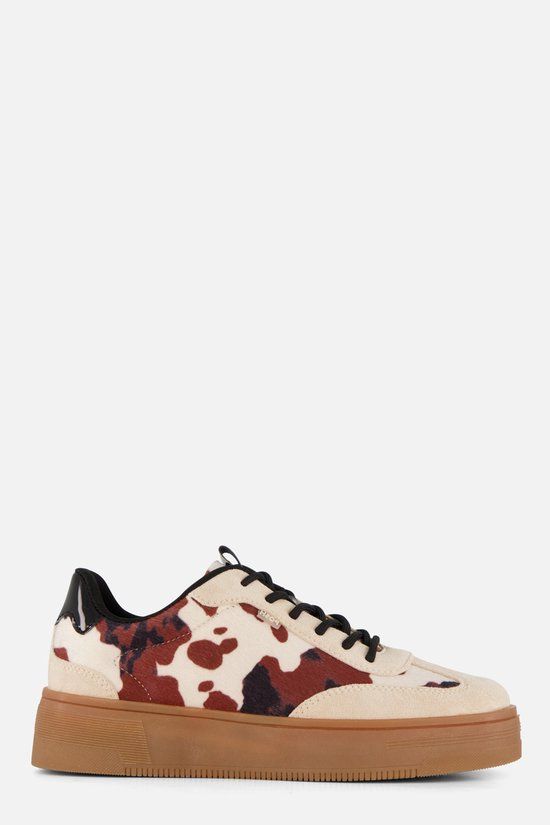 POSH by Poelman Sneakers Beige Synthetisch - Maat 36