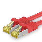 1aTTack.de Cat.7 netwerkkabel 1,5 m rood