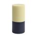 HAY Bougie bloc Silo Candle Lime white-midnight blue Ø9,5x20 cm