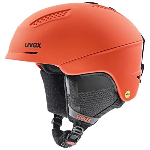 UVEX ultra MIPS, Skihelm Unisex-Volwassene, fierce red mat, 51-55 cm