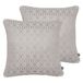 Prestigious Textiles Skyscraper polyester gevulde kussens (Twin Pack), steen, 43 x 43 cm
