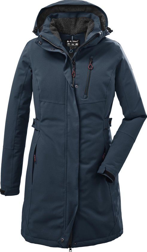 killtec Kow 165 Wmn Prk Functionele parka voor dames, parka met afritsbare capuchon - 4061393837952