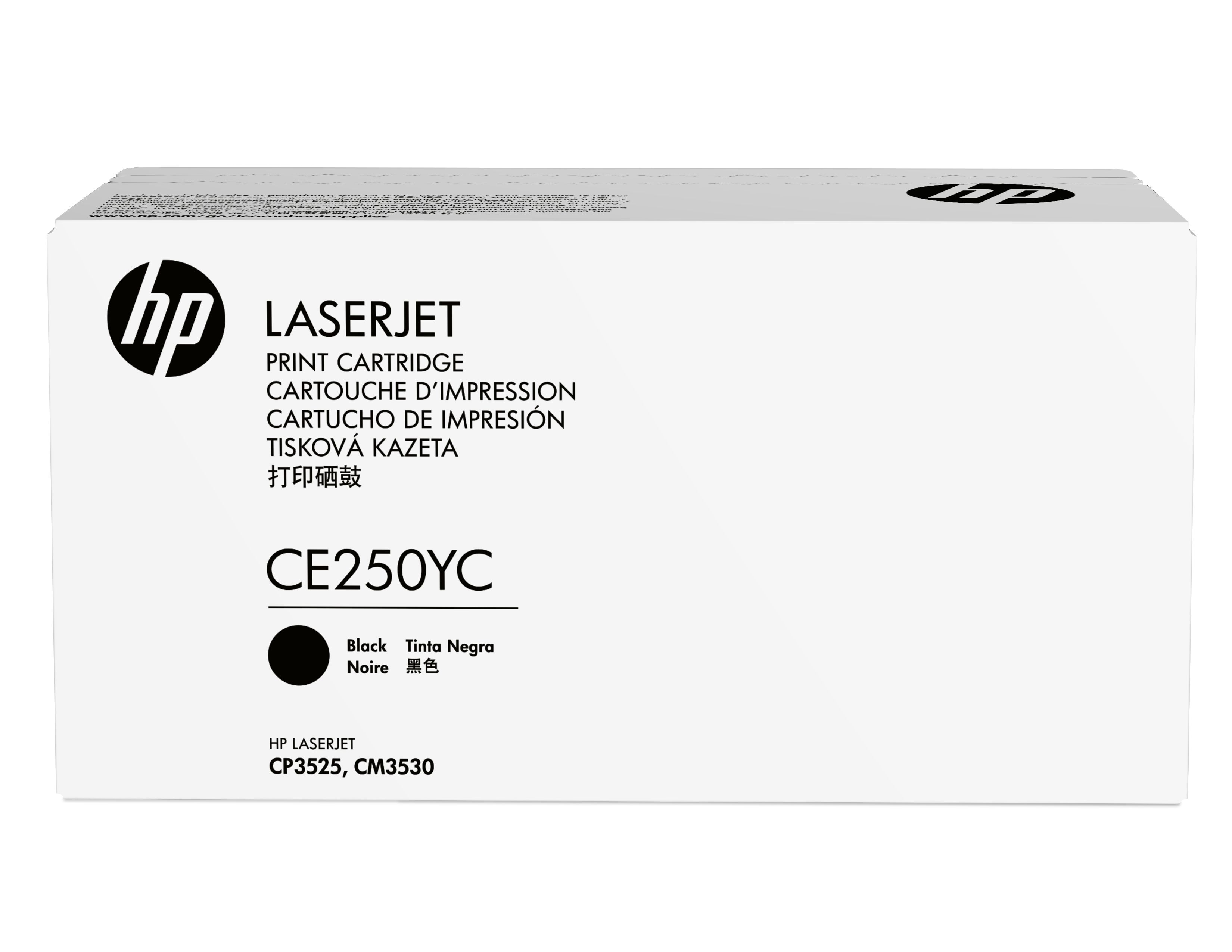 HP CE250YC Black Toner Cartridge for HP Color LaserJet CM3530/CP3525