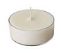 Set Cereria Di Giorgio Set van 12 maxi-theelichtjes met transparante kop, plantenwaskleur ivoor, brandduur 10 uur, diameter 5,7 cm