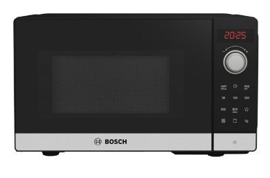 Bosch Serie 2 FEL023MS2 Solo Microwave - 20L, 800W - Black/Stainless Steel