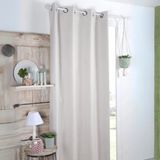 HomeMaison Effen verduisteringsgordijn Ecru Polyester