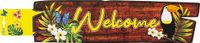 Boland décoration en carton 'Welcome' Thème tropical Hawaï Fête d'anniversaire