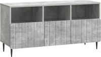vidaXL meuble TV avec tiroir gris béton 102 x 34,5 x 50 cm bois transformé