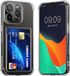 kwmobile Apple iPhone 16 Pro Hoesje met kaarthouder - Transparant