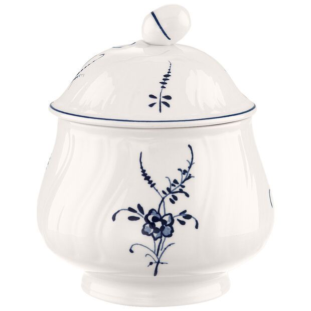 Villeroy & Boch Old Luxembourg Suikerpot - 250 ml - Wit, Blauw