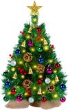 Unyqoos® Arbre de Noël artificiel, format mini, 60 cm de haut, avec 50 décorations à faire soi-même, compact pour table et bureau, facile à monter, de haute qualité et réutilisable