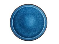 BITZ assiette ronde en grès noir, bleu 27 cm