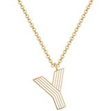 Glanzstücke München Kette Schakelketting Staal Geel Goud 45 cm