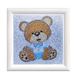 Diamond Pracht Creatives Diamond Painting Set, afbeelding met teddybeer motief en accessoires, knutselset om te schilderen met glittersteentjes, voor kinderen vanaf 5 jaar