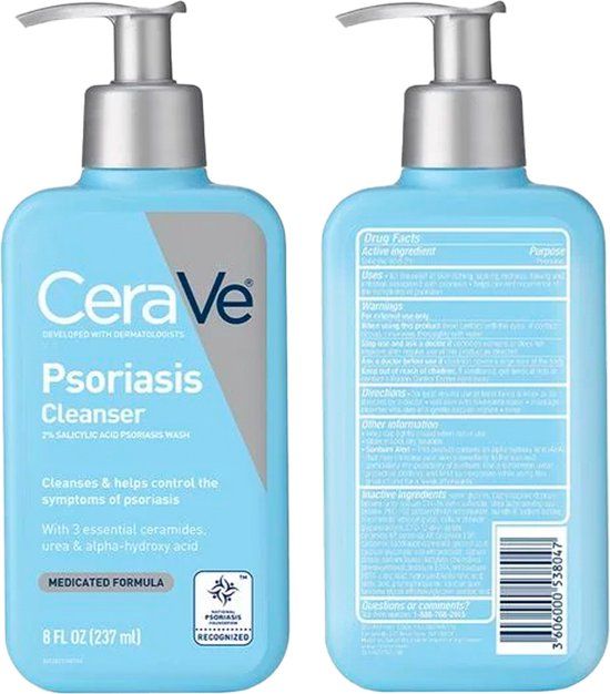 CeraVe Psoriasis Cleanser with Salicylic Acid - 237ml - For Psoriasis Treatment