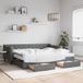 Maison Exclusive Lit gigogne extensible avec tiroirs, gris foncé, 90x200 cm, tissu