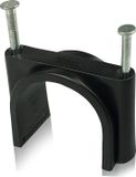 Allteq Kabelclip - Spijkerclip - Kabelklem - Kabelhouder - 40 mm - 12 stuks - Zwart