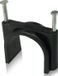 Allteq Kabelclip - Spijkerclip - Kabelklem - Kabelhouder - 40 mm - 12 stuks - Zwart