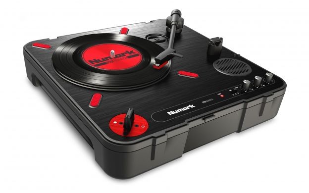 Numark PT01 DJ Turntable - Direct Drive - Black/Red