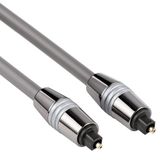 Allteq Optische kabel - Metaal - Enkel afgeschermd - 5 meter - Zilver