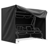 Outsunny Hollywoodschaukel hoes waterdicht 220x125x172 cm zwart