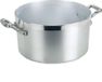 Poêle antiadhésive 40 cm grise en aluminium 25L avec deux poignées