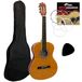 TIGER 3/4 Size Klassieke Spaanse Gitaar Beginners Complete Starter Kit | Voor 9-11 jaar, CLG2 - naturel