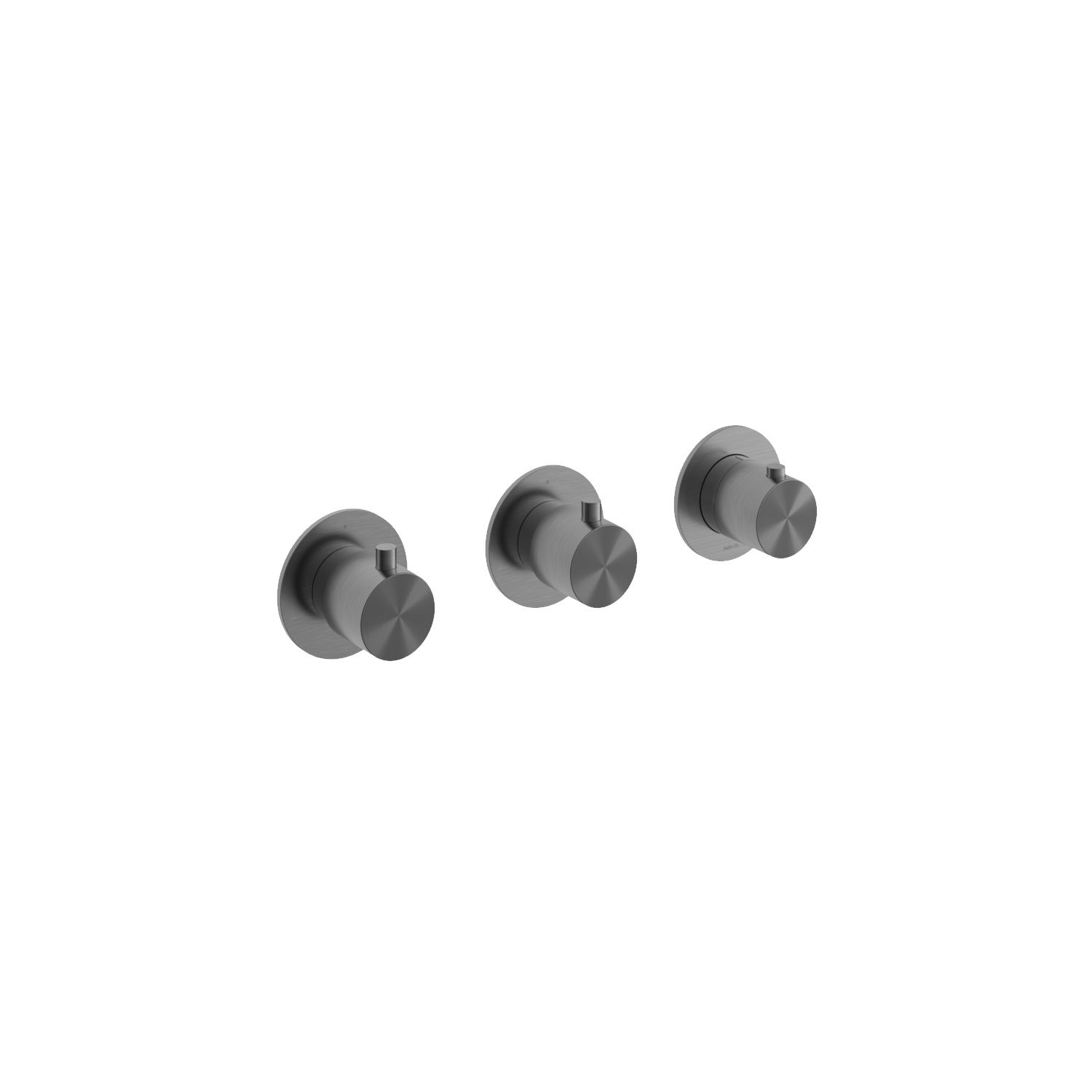 hotbath Archie Inbouw Douche Thermostaat - Geborsteld Gunmetal PVD