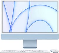 Apple iMac 24 inch (2021) - 8GB - 512GB SSD - 8 core CPU - 8 core GPU - Magic Keyboard met numeriek toetsenblok - Touch ID - Ethernet - Blauw