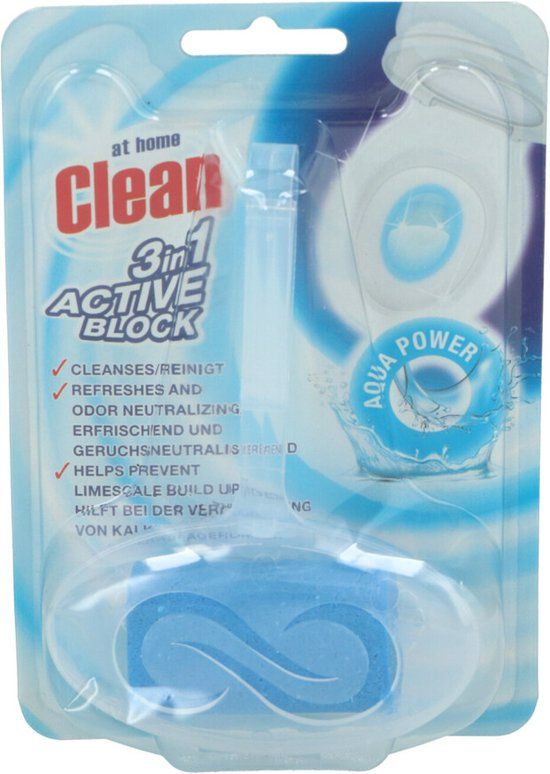 At Home Toiletblok 3-in-1 Aqua - 40g