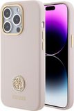 Guess 4G Silicone Metal Logo Back Case - Apple iPhone 15 Pro - Pink