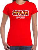 Bellatio Decorations Shoppartners Bv Rood Spain fan t-shirt voor dames - Spain supporter - Spanje supporter - EK/ WK shirt / outfit XXL